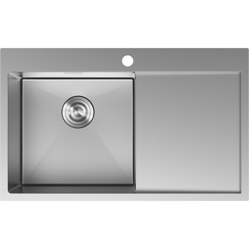Mexen Exar стоманена мивка с 1 камера и отцедник, лява 780 x 480 мм, инокс
