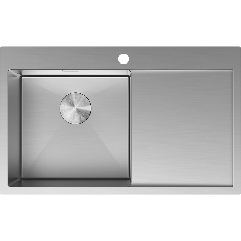 Mexen Exar стоманена мивка с 1 камера и отцедник, лява 780 x 480 мм, инокс