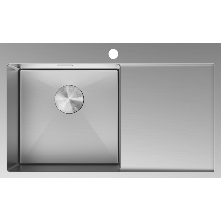 Mexen Exar стоманена мивка с 1 камера и отцедник, лява 780 x 480 мм, инокс