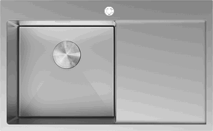 Mexen Exar стоманена мивка с 1 камера и отцедник, лява 780 x 480 мм, инокс