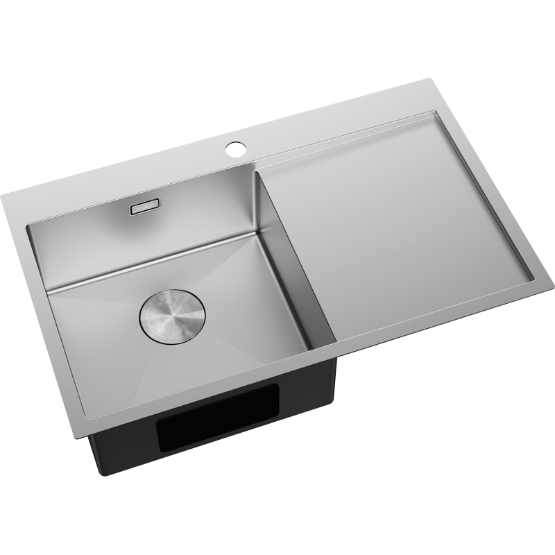 Mexen Exar стоманена мивка с 1 камера и отцедник, лява 780 x 480 мм, инокс