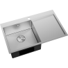 Mexen Exar стоманена мивка с 1 камера и отцедник, лява 780 x 480 мм, инокс