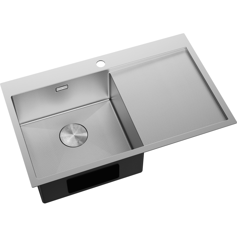Mexen Exar стоманена мивка с 1 отделение и отцедник, лява 780 x 480 mm, инокс HC