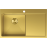 Mexen Exar стоманена мивка с 1 отделение с отцедник, лява 780 x 480 mm, златна