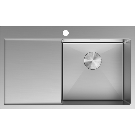 Mexen Exar стоманена мивка с 1 камера и дренаж, дясна 780 x 480 мм, инокс