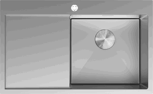 Mexen Exar стоманена мивка с 1 камера и дренаж, дясна 780 x 480 мм, инокс