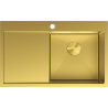 Mexen Exar стоманена мивка с 1 камера и оттичник, дясна 780 x 480 mm, златна