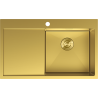 Mexen Exar стоманена мивка с 1 камера и оттичник, дясна 780 x 480 mm, златна