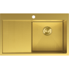 Mexen Exar Стоманена мивка с 1 отделение с отцедник, дясна 780 x 480 mm, златиста