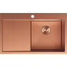 Mexen Exar стоманена мивка с 1 камера и дренаж, дясна 780 x 480 мм, мед HC