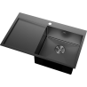 Mexen Exar стоманена мивка с 1 камера и дясно корито 780 x 480 mm, черна - 6434781010P-70