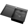 Mexen Exar стоманена мивка с 1 камера и дясно корито 780 x 480 mm, черна - 6434781010P-70