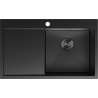 Mexen Exar стоманена мивка с 1 камера и дясно корито 780 x 480 mm, черна - 6434781010P-70