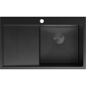 Mexen Exar стоманена мивка с 1 отделение с отцедник, дясна 780 x 480 мм, черен HC