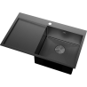 Mexen Exar стоманена мивка с 1 отделение с отцедник, дясна 780 x 480 мм, черен HC