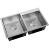 Mexen Xorin мивка стоманена 2-коморна 780 x 450 mm, инокс - 6441782000-01