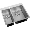 Mexen Flexo мивка от неръждаема стомана с 1.5 камери 610 x 510 mm, инокс - 6446611500-01