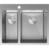 Mexen Flexo мивка от неръждаема стомана с 1.5 камери 610 x 510 mm, инокс - 6446611500-01