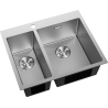 Mexen Flexo кухненска мивка от стомана с 1,5 отделения 610 x 510 mm, инокс HC - 6446611500-01HC
