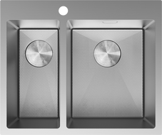 Mexen Flexo кухненска мивка от стомана с 1,5 отделения 610 x 510 mm, инокс HC - 6446611500-01HC