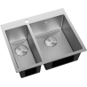 Mexen Flexo кухненска мивка от стомана с 1,5 отделения 610 x 510 mm, инокс HC - 6446611500-01HC