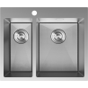 Mexen Flexo кухненска мивка от стомана с 1,5 отделения 610 x 510 mm, инокс HC - 6446611500-01HC