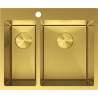 Mexen Flexo стоманена мивка с 1,5 секции 610 x 510 мм, златна - 6446611500-55