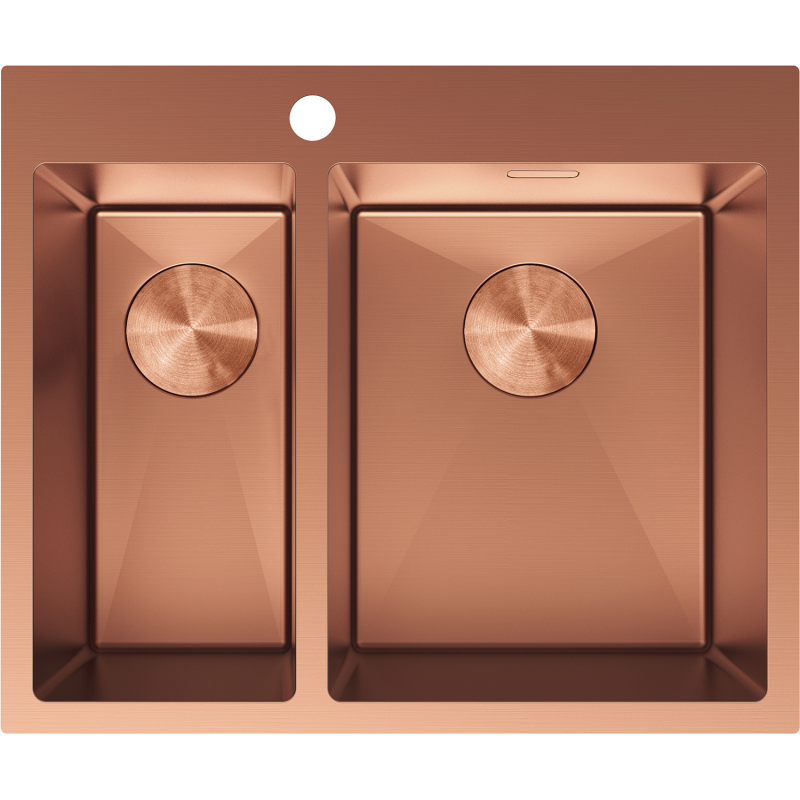 Mexen Flexo стоманена мивка с 1,5 камери 610 x 510 mm, мед - 6446611500-65