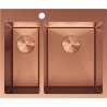 Mexen Flexo стоманена мивка с 1,5 камери 610 x 510 mm, мед - 6446611500-65