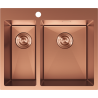 Mexen Flexo стоманена мивка с 1,5 камери 610 x 510 mm, мед - 6446611500-65