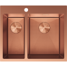 Mexen Flexo стоманена мивка с 1,5 камери 610 x 510 мм, мед HC - 6446611500-65HC