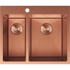 Mexen Flexo стоманена мивка с 1,5 камери 610 x 510 мм, мед HC - 6446611500-65HC