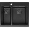 Mexen Flexo стоманена мивка 1,5-камерна 610 x 510 мм, черен HC - 6446611500-70HC