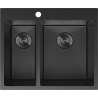 Mexen Flexo стоманена мивка 1,5-камерна 610 x 510 мм, черен HC - 6446611500-70HC