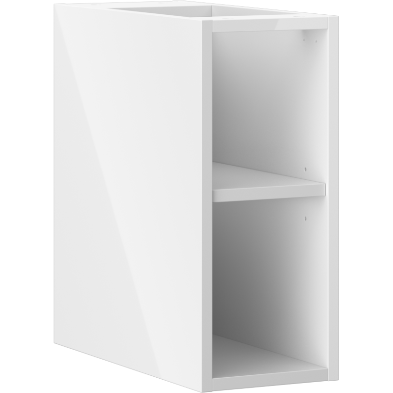 Mexen Box-A отворен шкаф с рафт 20 см, бял гланц - 91AX2-0200-470-0-00