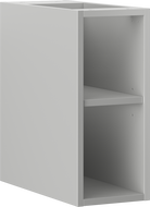 Mexen Box-A отворен шкаф с рафт 20 cm, сив мат - 91AX2-0200-470-0-62