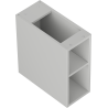 Mexen Box-A отворен шкаф с рафт 20 cm, сив мат - 91AX2-0200-470-0-62