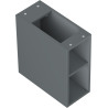 Mexen Box-A отворен шкаф с рафт 20 см, графит мат - 91AX2-0200-470-0-66