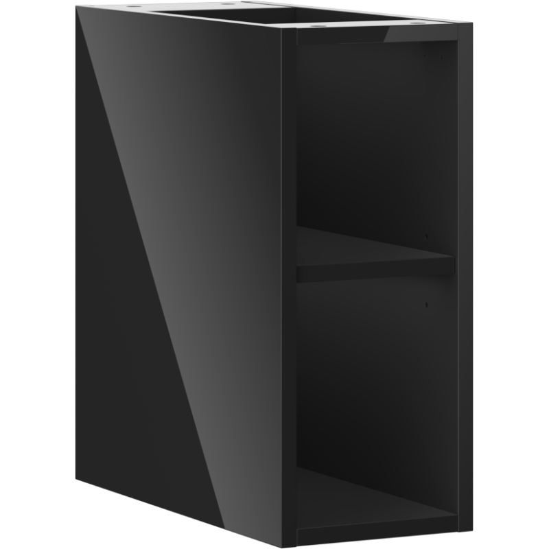 Mexen Box-A отворен шкаф с рафт 20 см, черен гланц - 91AX2-0200-470-0-70