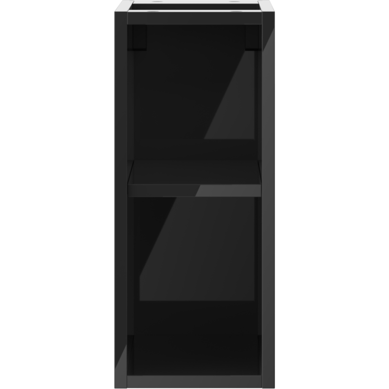 Mexen Box-A отворен шкаф с рафт 20 см, черен гланц - 91AX2-0200-470-0-70