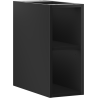 Mexen Box-A открит шкаф с рафт 20 см, матово черен - 91AX2-0200-470-0-71