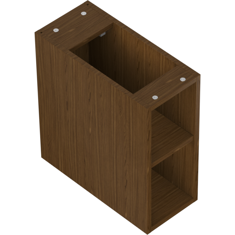 Mexen Box-A отворен шкаф с рафт 20 см, орех - 91AX2-0200-470-0-86