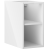 Mexen Box-A отворен шкаф с рафт 25 см, бял гланц - 91AX2-0250-470-0-00