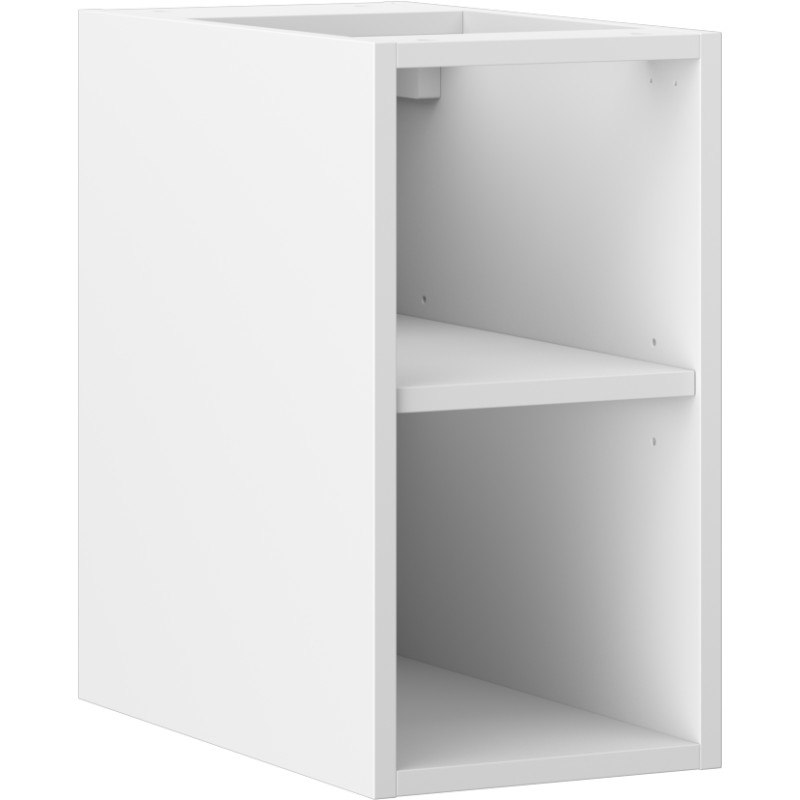 Mexen Box-A отворен шкаф с рафт 25 см, бял мат - 91AX2-0250-470-0-01