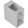 Mexen Box-A отворен шкаф с рафт 25 см, сив мат - 91AX2-0250-470-0-62