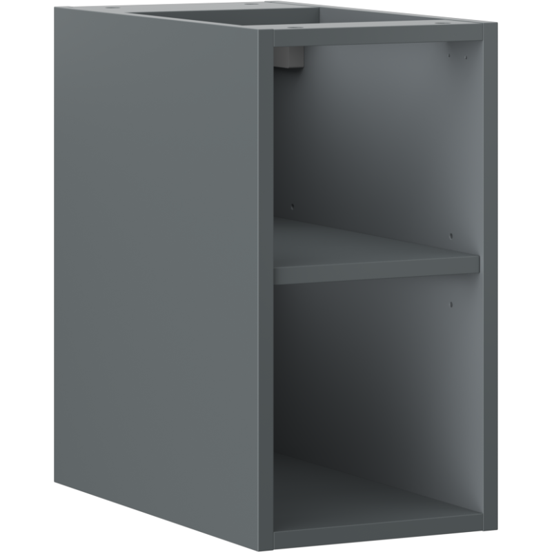 Mexen Box-A отворен шкаф с рафт 25 см, графит мат - 91AX2-0250-470-0-66