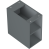 Mexen Box-A отворен шкаф с рафт 25 см, графит мат - 91AX2-0250-470-0-66