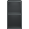 Mexen Box-A отворен шкаф с рафт 25 см, графит мат - 91AX2-0250-470-0-66