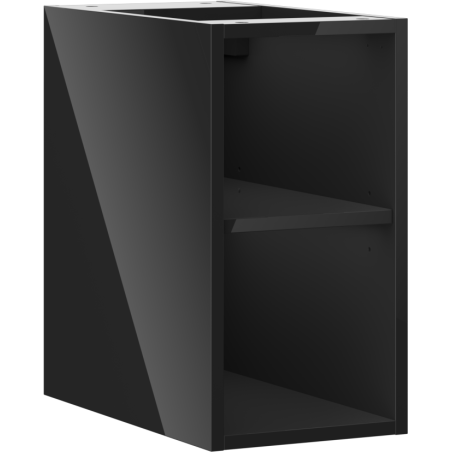 Mexen Box-A отворен шкаф с рафт 25 см, черен гланц - 91AX2-0250-470-0-70