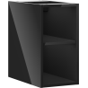Mexen Box-A отворен шкаф с рафт 25 см, черен гланц - 91AX2-0250-470-0-70